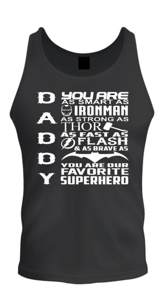 Father's Day Gift for Dad Superhero Soft Premium Unisex T-Shirt Tank Top