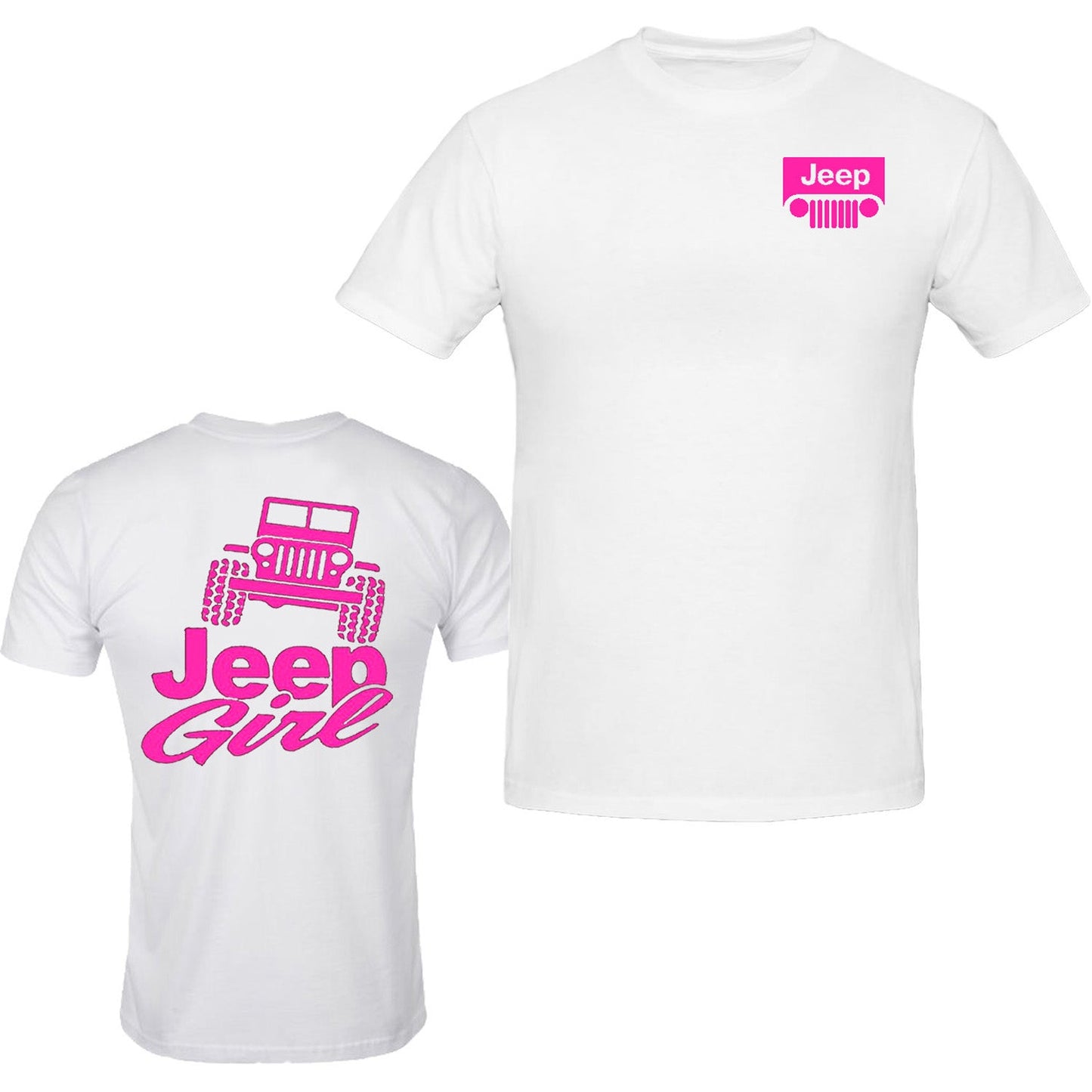 Pink jeep girl T-shirt 4x4 /// Off Road S to 5XL Tee