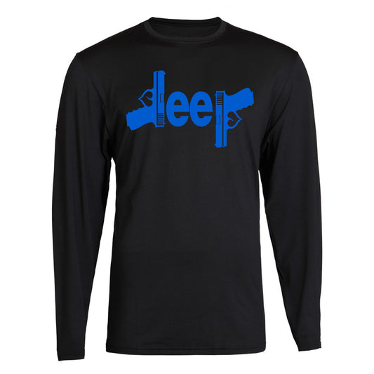 Blue Jeep Gun Tee  4x4 /// Off Road S to 2XL Long Sleeve