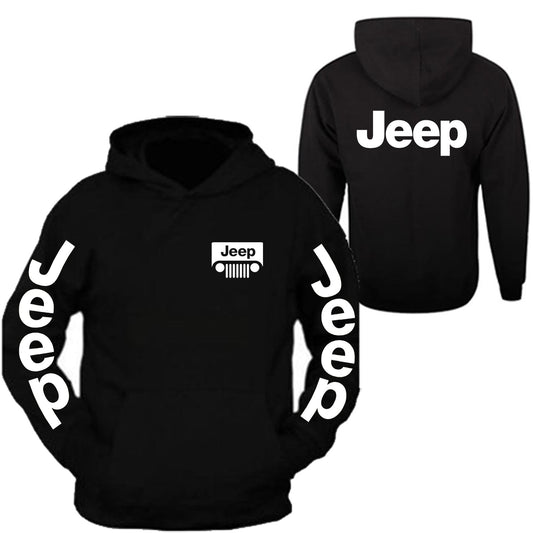 Jeep tee Black Hoodie All Colors  S-5XL 4x4 Off Road Black Hoodie Hooded Sweatshirt
