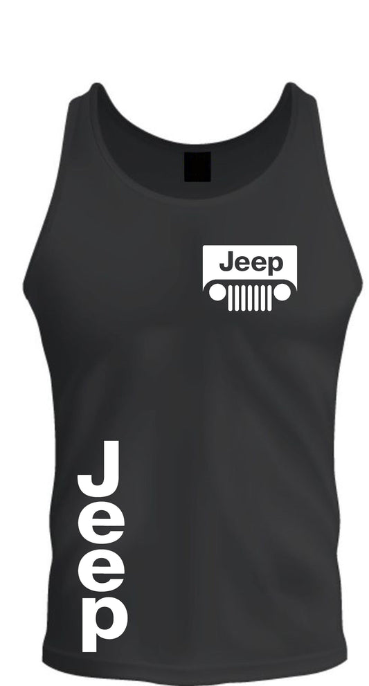 Jeep Tee Tank Top White Pink Blue Orange Yellow Mint Green All Colors