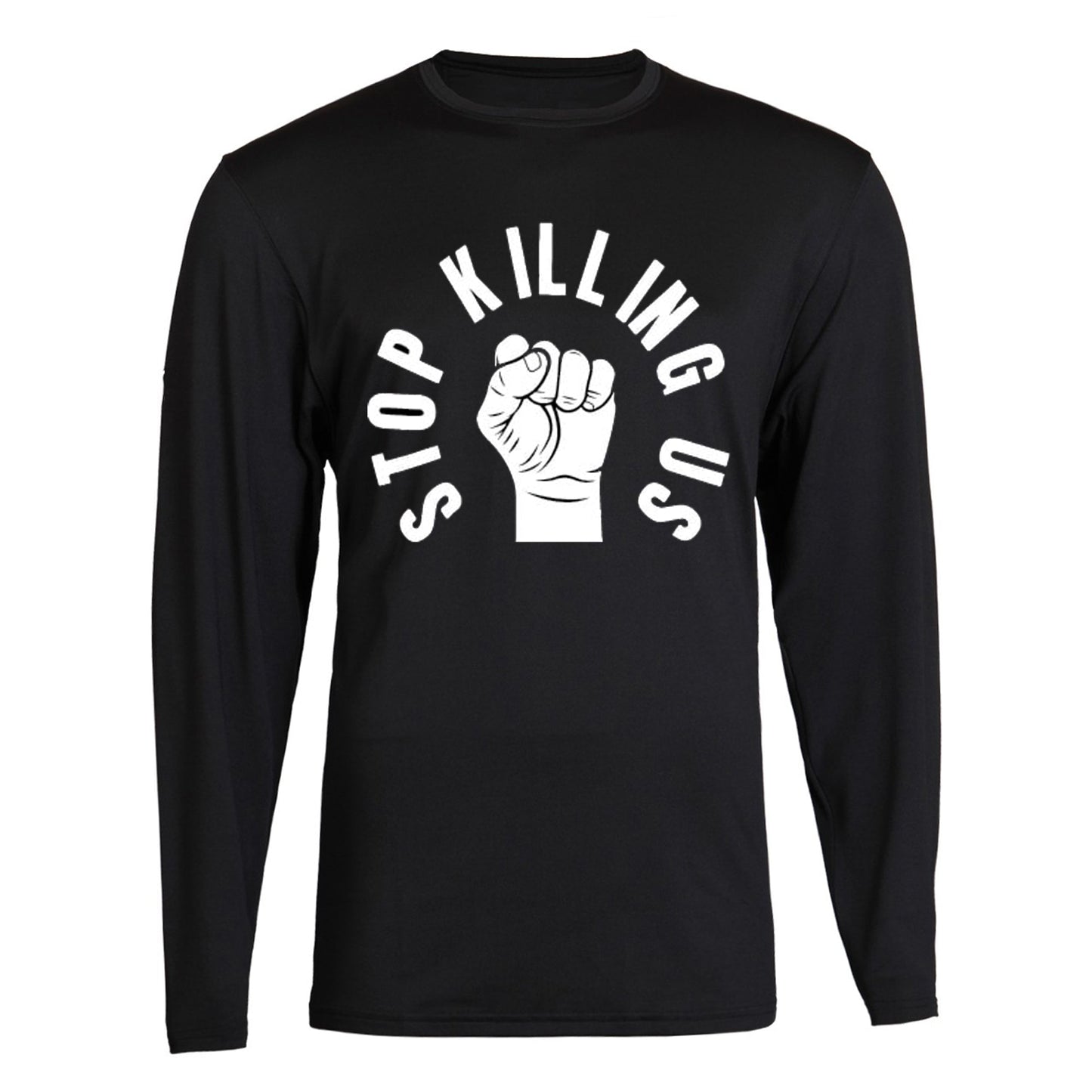Stop Killing Us , I CANT BREATHE black Lives matter support S - 2XL Black Long Sleeve tee
