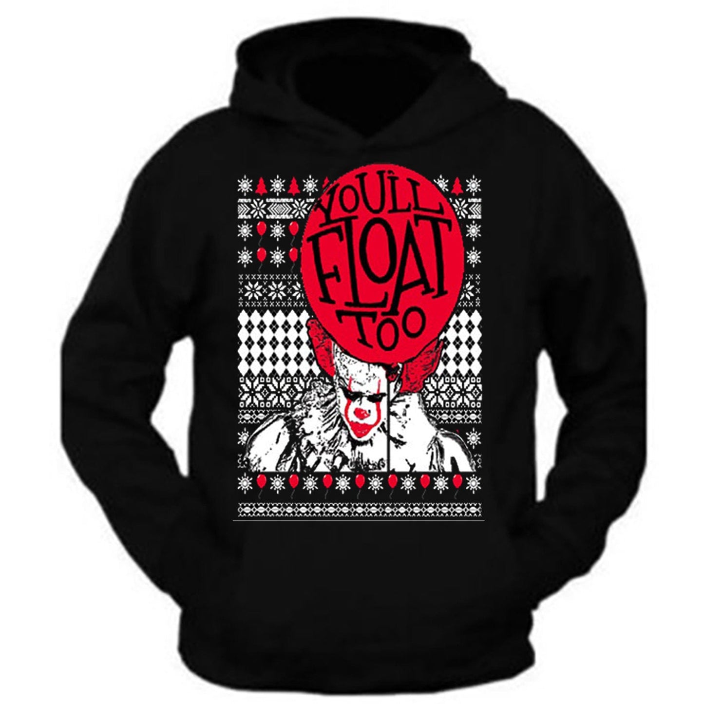 Christmas hoodie You All Float Too Santa Ugly Christmas Sweater