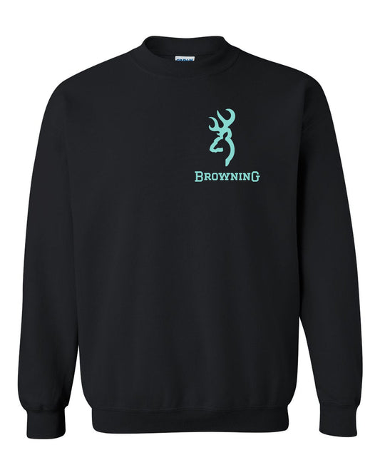 Mint Browning Design Black Unisex Crewneck Sweatshirt Tee