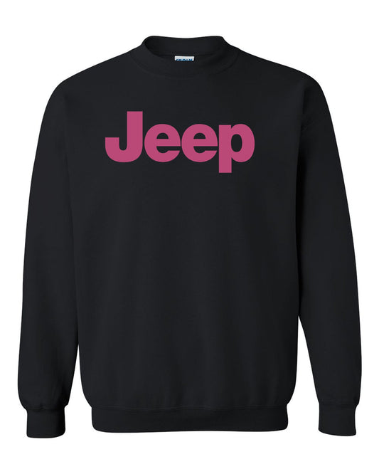 Pink Jeep Sweatshirt Unisex Crewneck Sweatshirt Tee