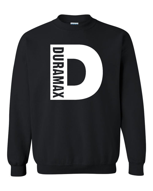 Duramax White Big Design Color Black Sweatshirt Unisex Crewneck Sweatshirt Tee