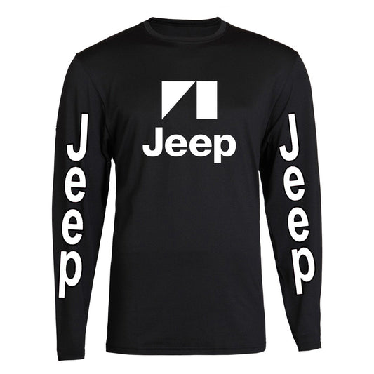 White Jeep S - 2XL 4x4 Off Road Long Sleeve Tee