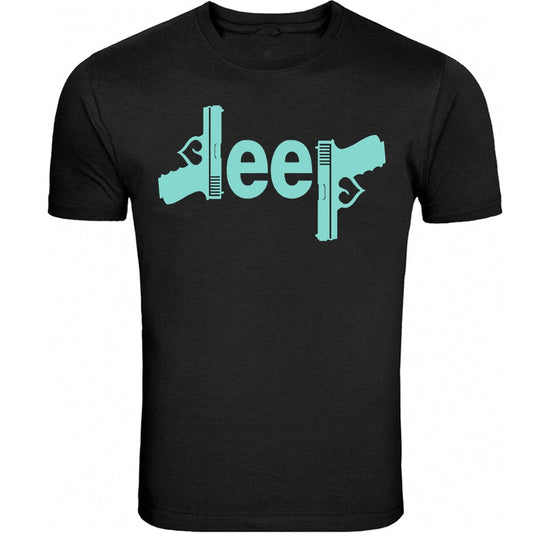 Mint Jeep Gun T-shirt  4x4 /// Off Road S to 5XL Tee