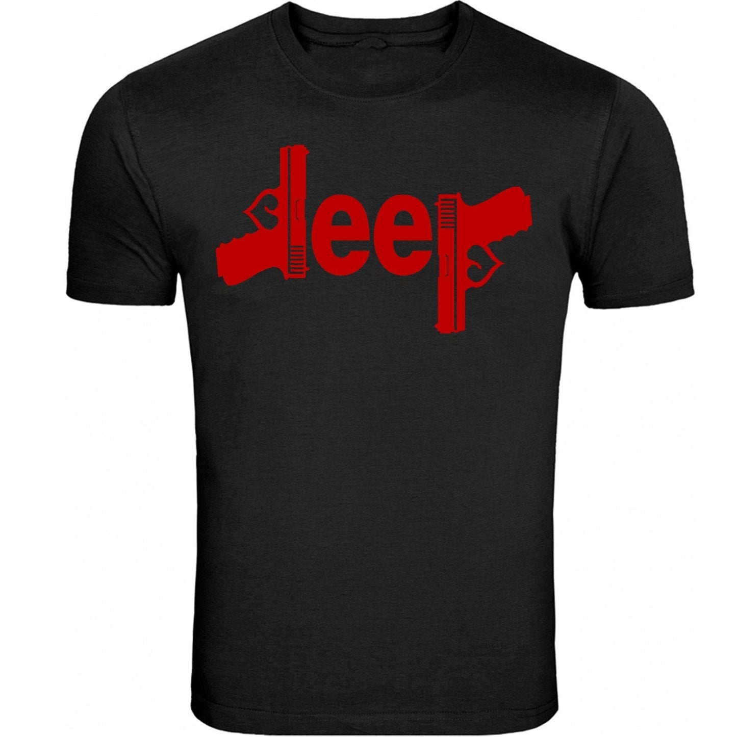 Red Jeep Gun T-shirt 4x4 /// Off Road S to 5XL Tee