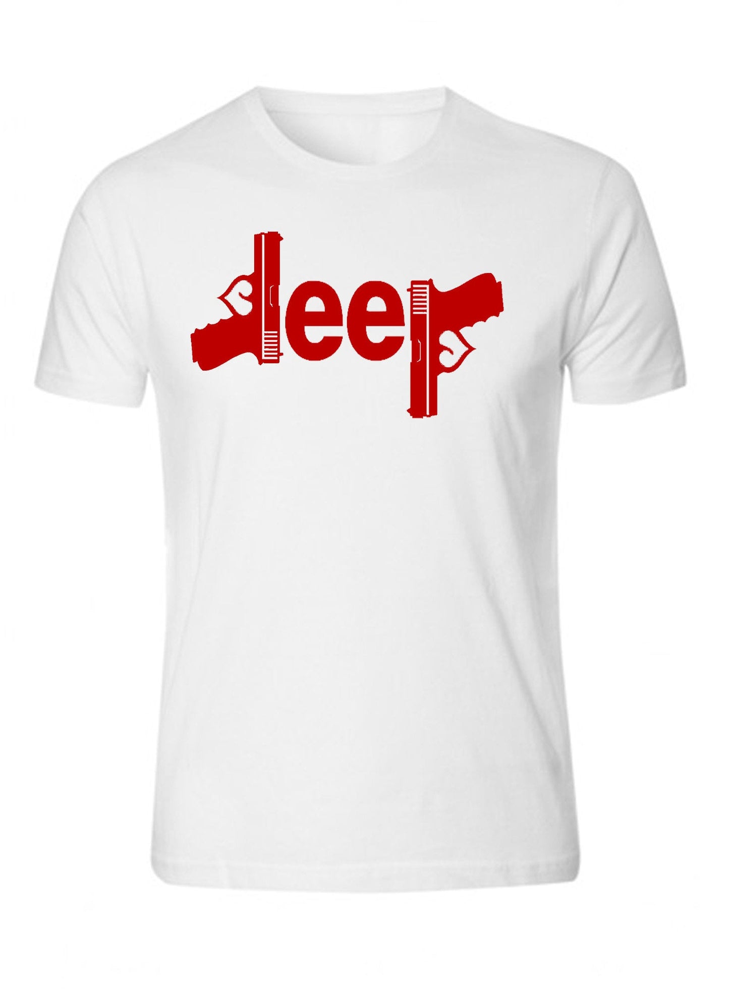 Red Jeep Gun T-shirt 4x4 /// Off Road S to 5XL Tee