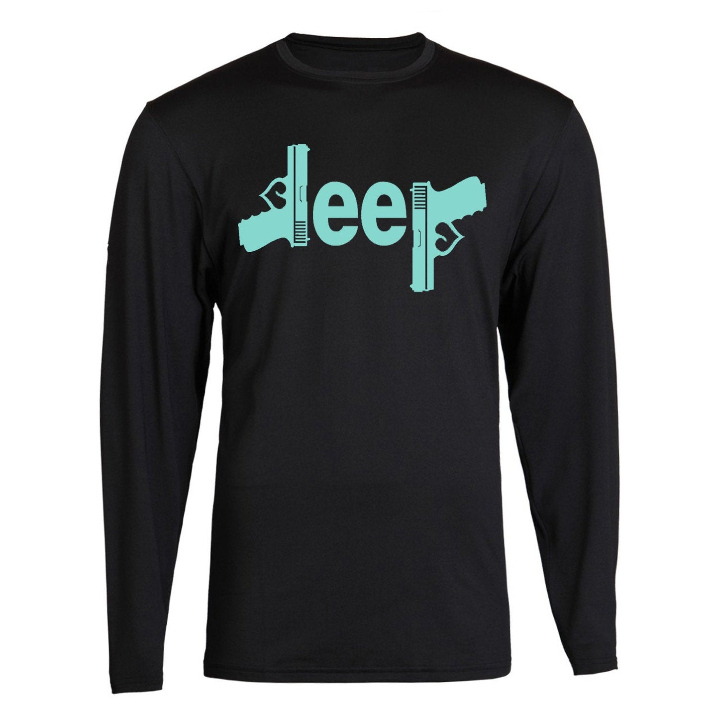 Mint Jeep Gun Tee 4x4 /// Off Road S to 2XL Long Sleeve