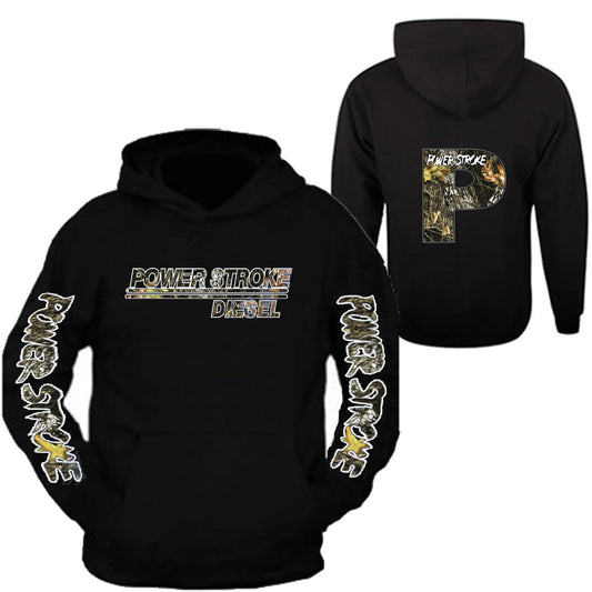 Powerstroke camo Diesel Power Hoodie Front & Back Ford Power Stroke Diesel Hoodie