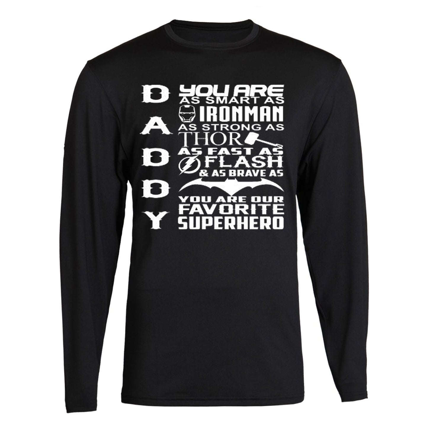 Daddy Superhero T-Shirt Father's Day Gift for Dad Hoodies Sweatshirt Long Sleeve Tank Top S to 5XL