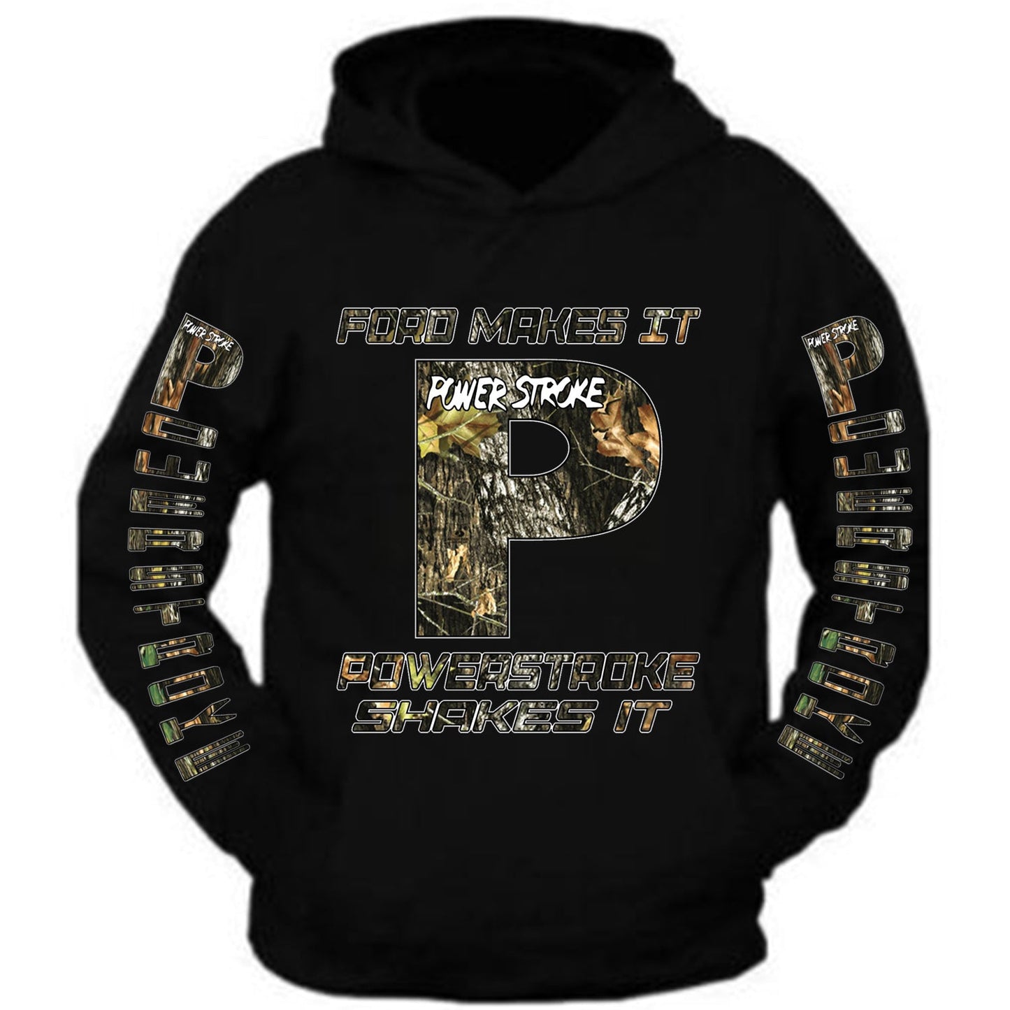 Powerstroke camo Diesel Power Hoodie Front Ford Power Stroke Diesel Hoodie