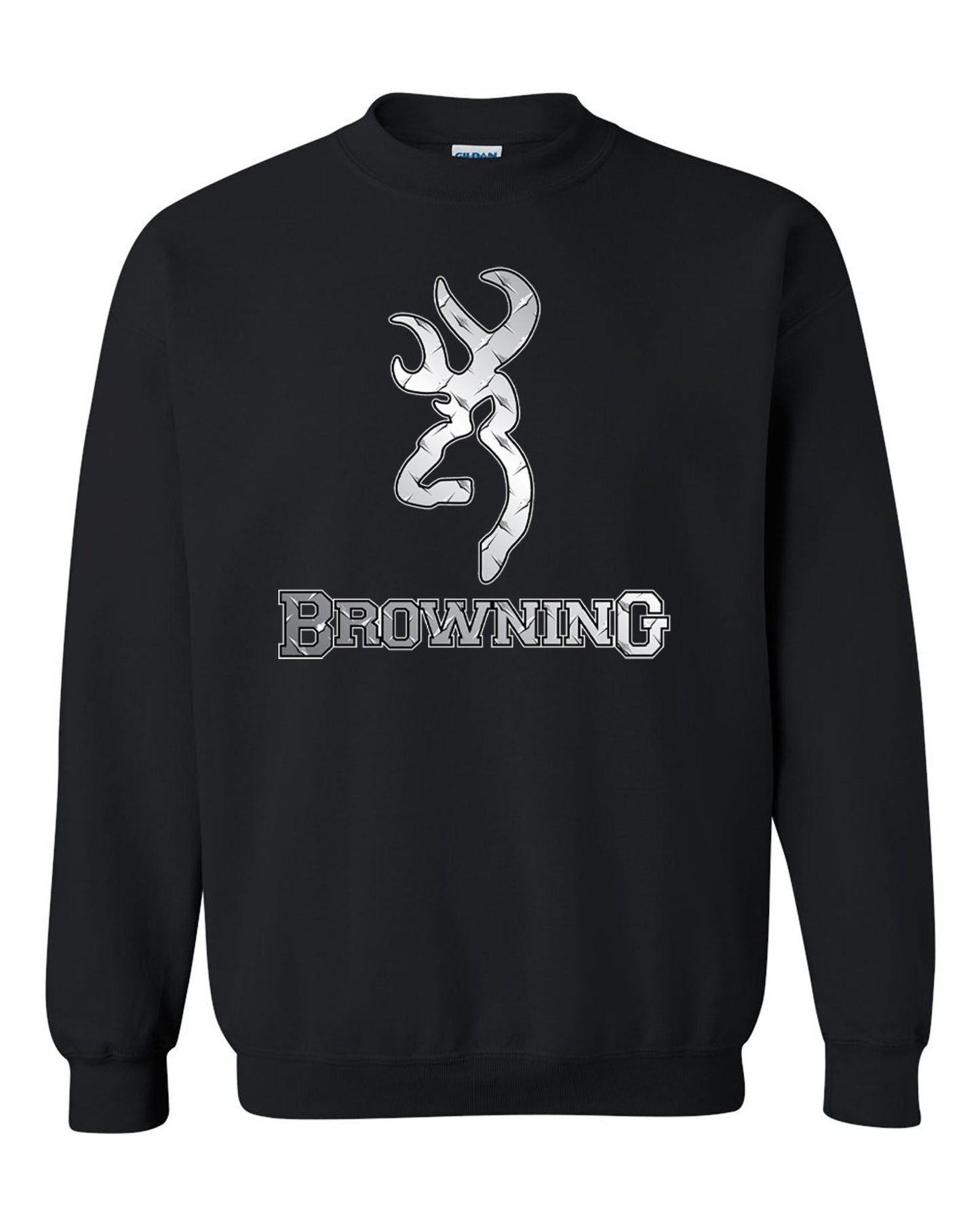 Browning Color Big Design Black Unisex Black Crewneck Sweatshirt Tee S-2XL