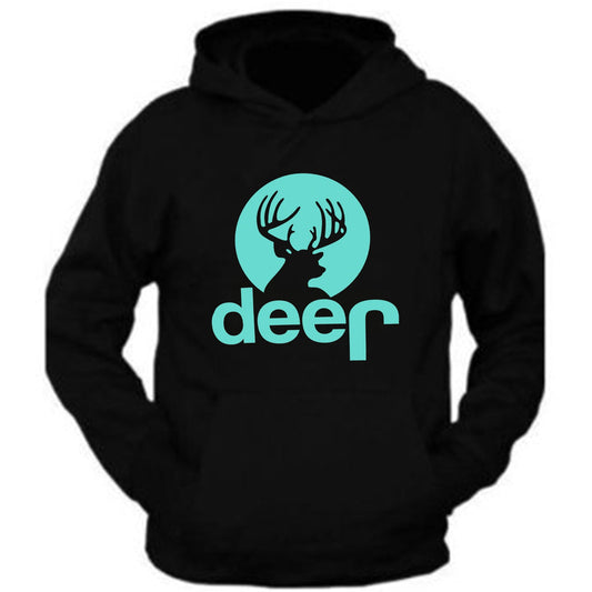 Mint Jeep Sweatshirt Jeep Deer Hunting Buck Shirt Hoodie Sweatshirt (Hoodie)