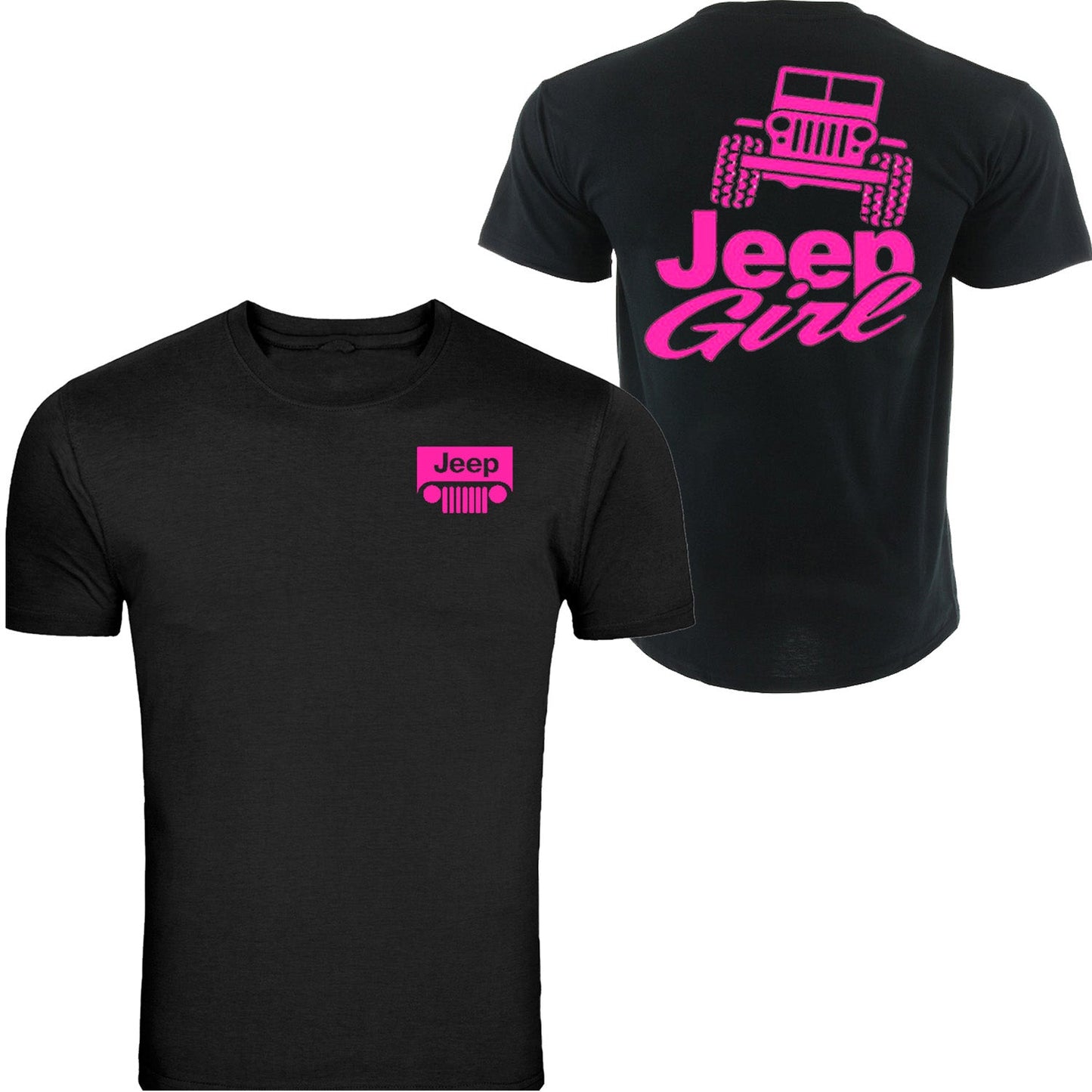 Pink jeep girl T-shirt  4x4 /// Off Road S to 5XL Tee