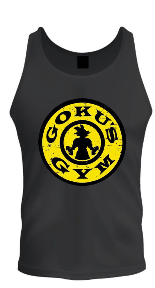 Work Out Training Goku's Gym Dragonball Z Men's Unisex Black Tee S -2XL Black Tank Top