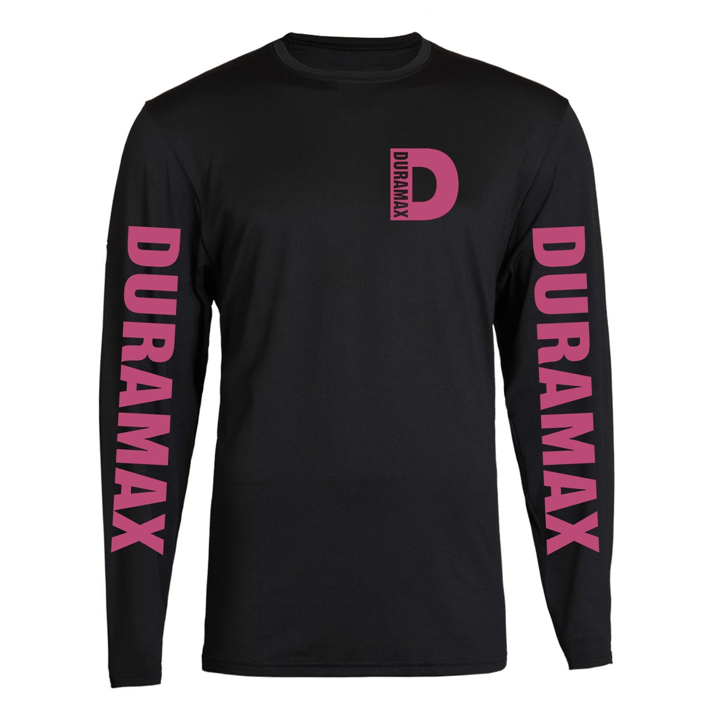 Duramax Pink Big Design Color Black Long Sleeve Tee