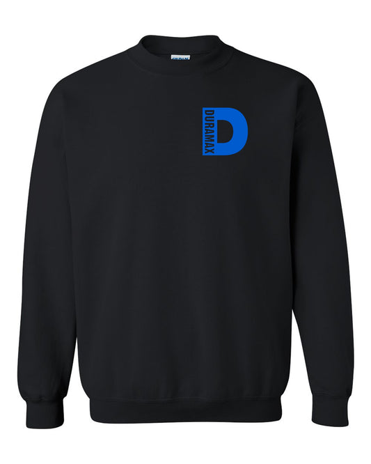 Duramax Small Blue Big Design Color Black Unisex Crewneck Sweatshirt Tee