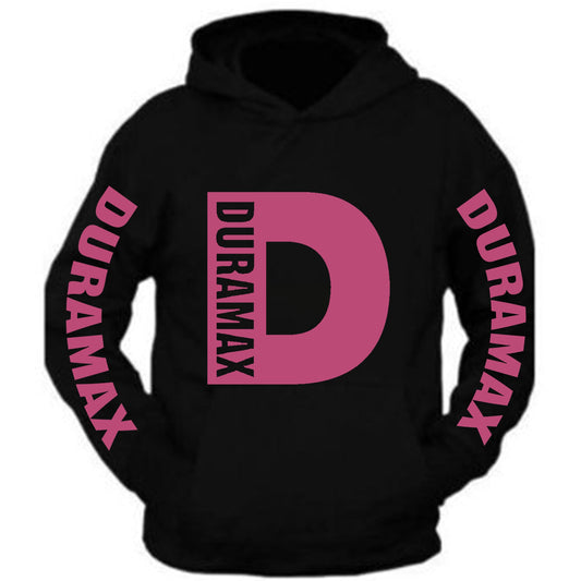 Duramax Pink Big Design Color Black Hoodie Hooded Sweatshirt