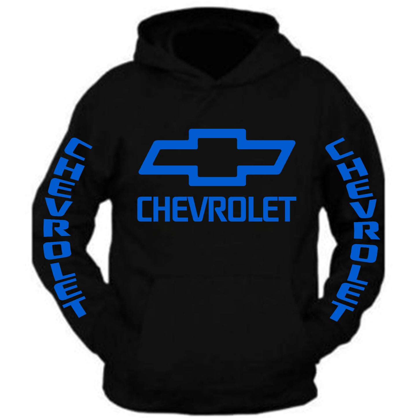 Chevy Hoodie Chevrolet Hooded Sweatshirt Front only the Back is plain S - 5XL