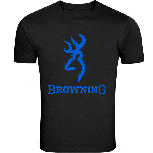 Blue Browning Big Design Black Front T-Shirt Tee