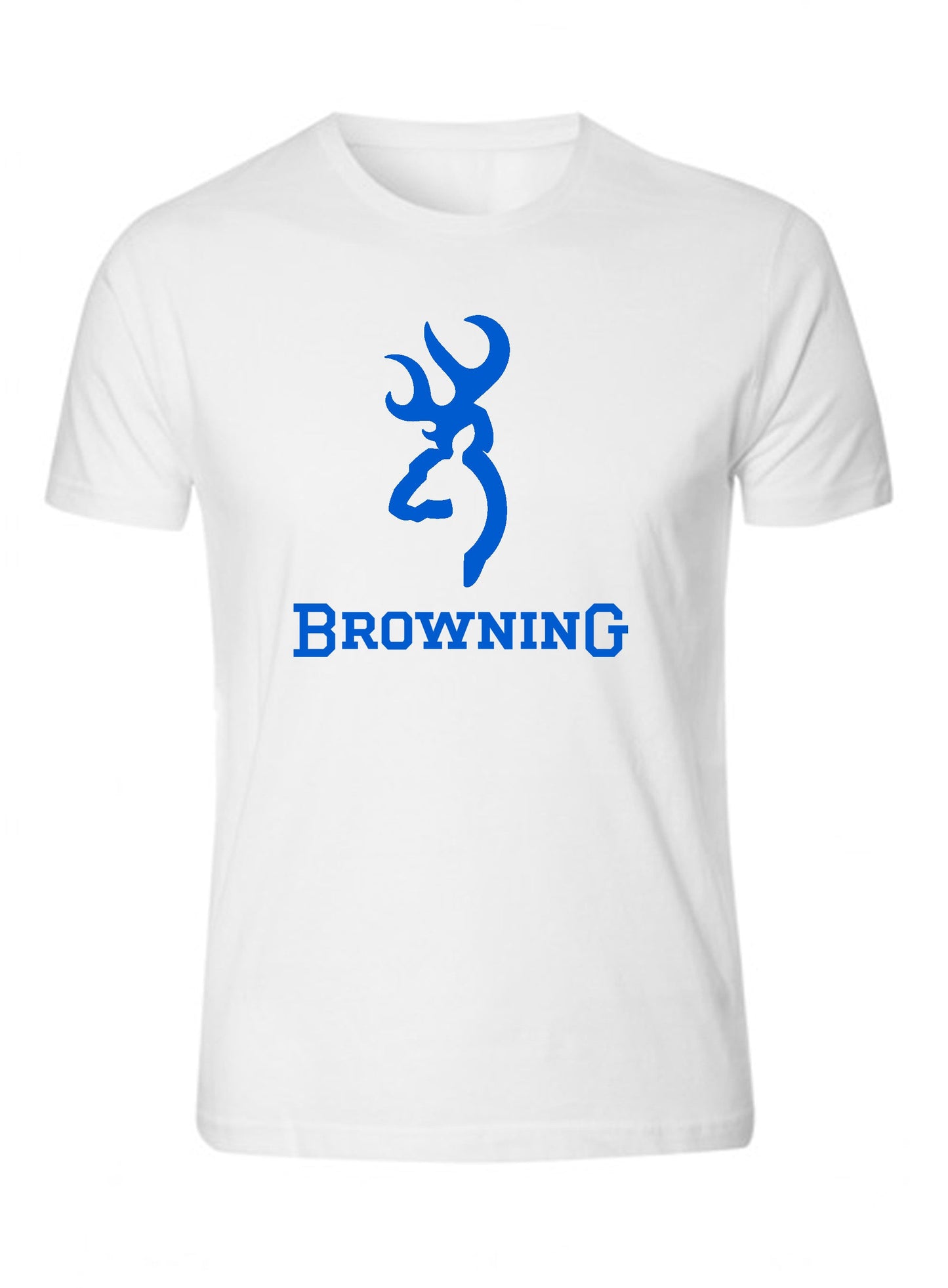 Blue Browning Big Design Black Front T-Shirt Tee