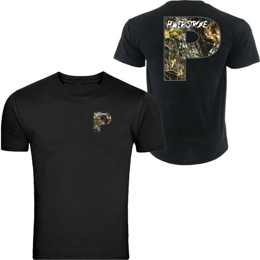 Powerstroke camo Diesel Power Front & Back Ford Power Stroke Diesel T-Shirt Tee