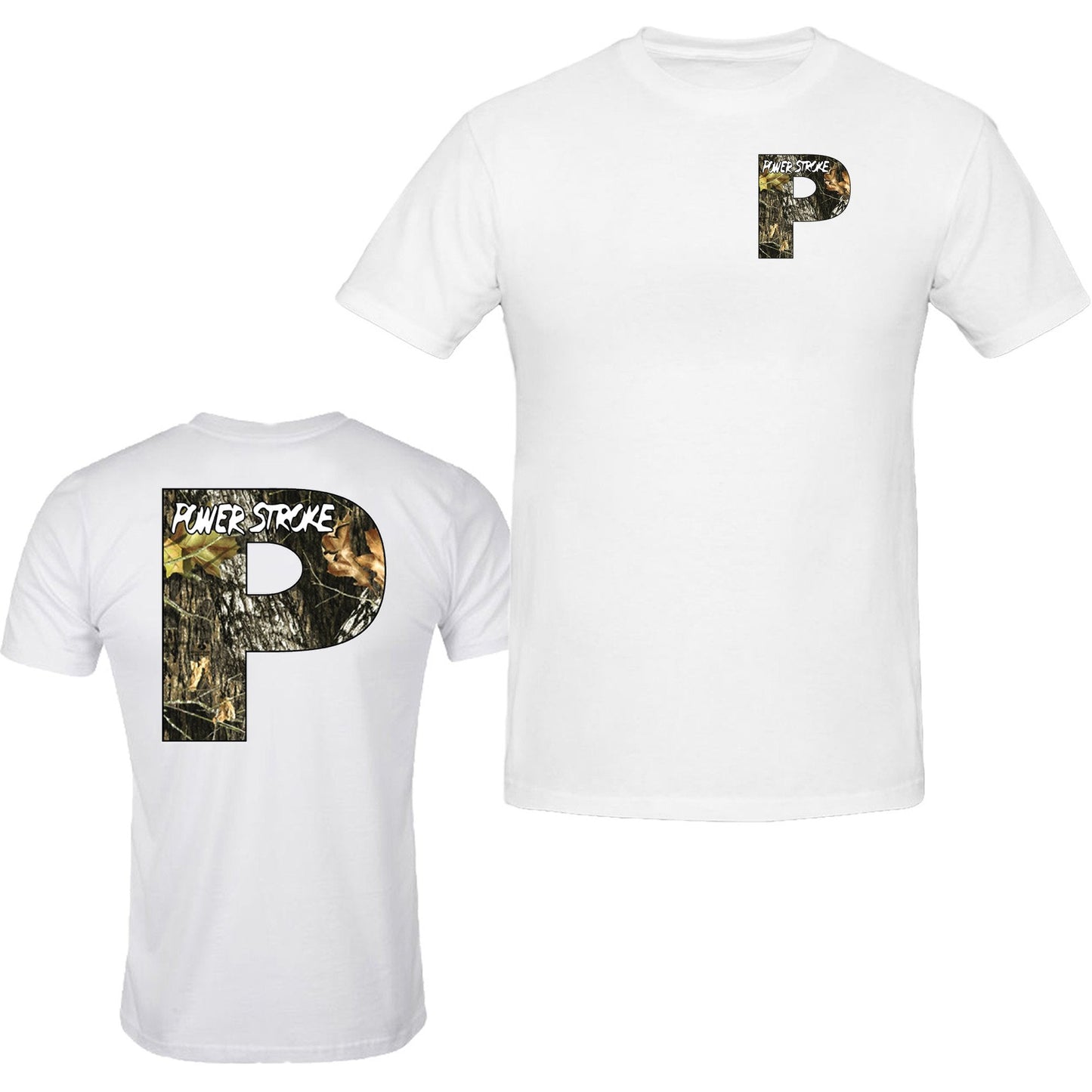 Powerstroke camo Diesel Power Front & Back Ford Power Stroke Diesel T-Shirt Tee