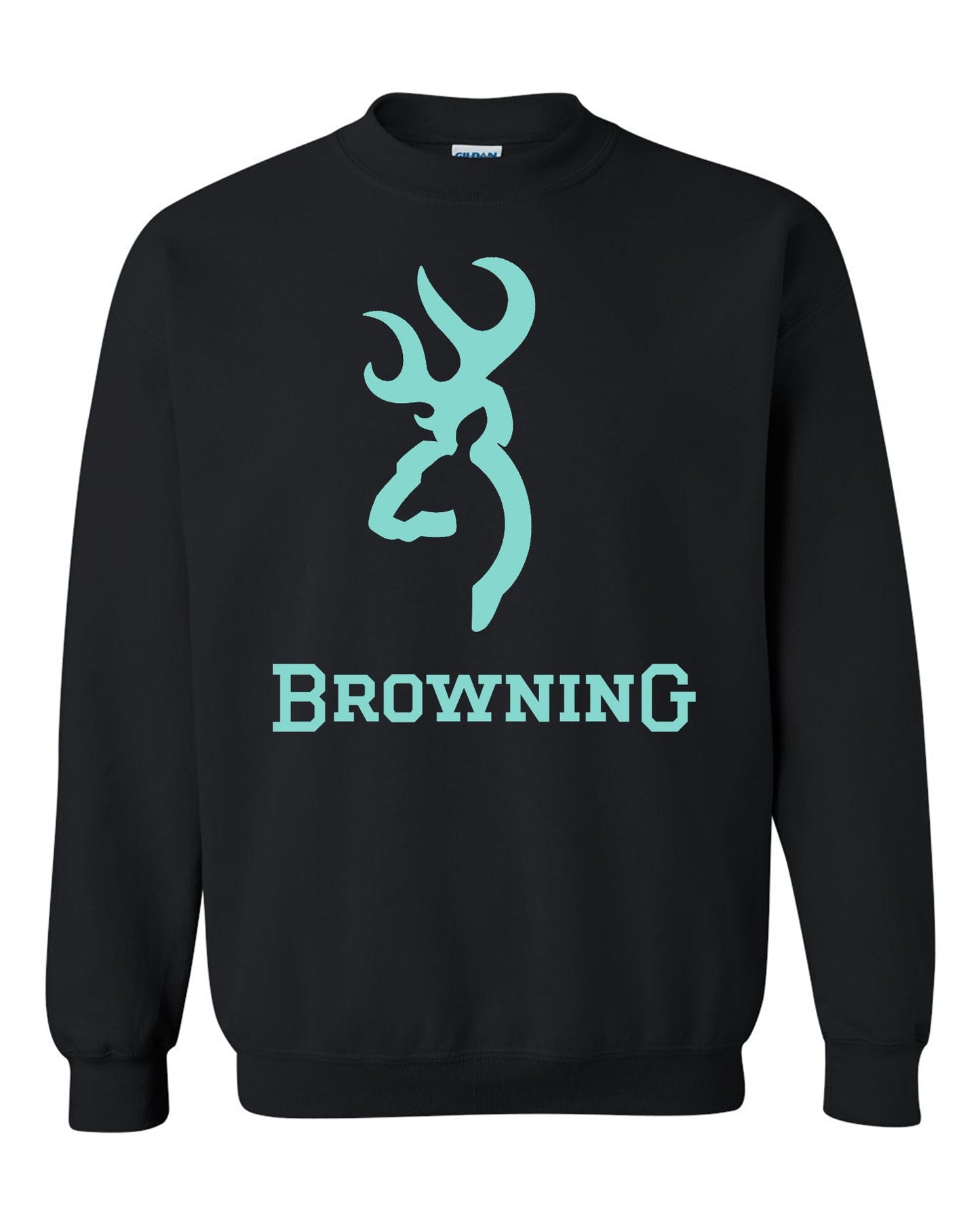 Browning Color Big Design Black Unisex Black Crewneck Sweatshirt Tee S-2XL