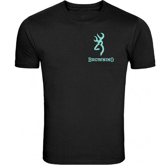Browning Color Pocket Design Black Front S - 5XL T-Shirt Tee
