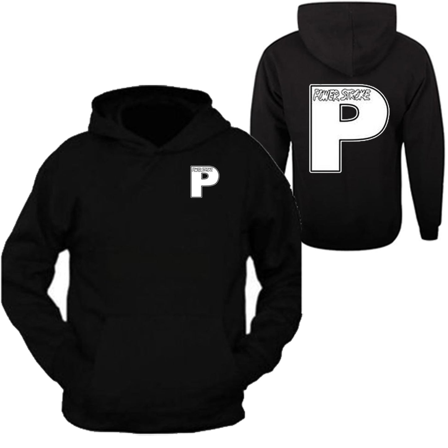 Powerstroke Color Pocket Diesel Power Hoodie Front & Back Ford Power Stroke Diesel Hoodie