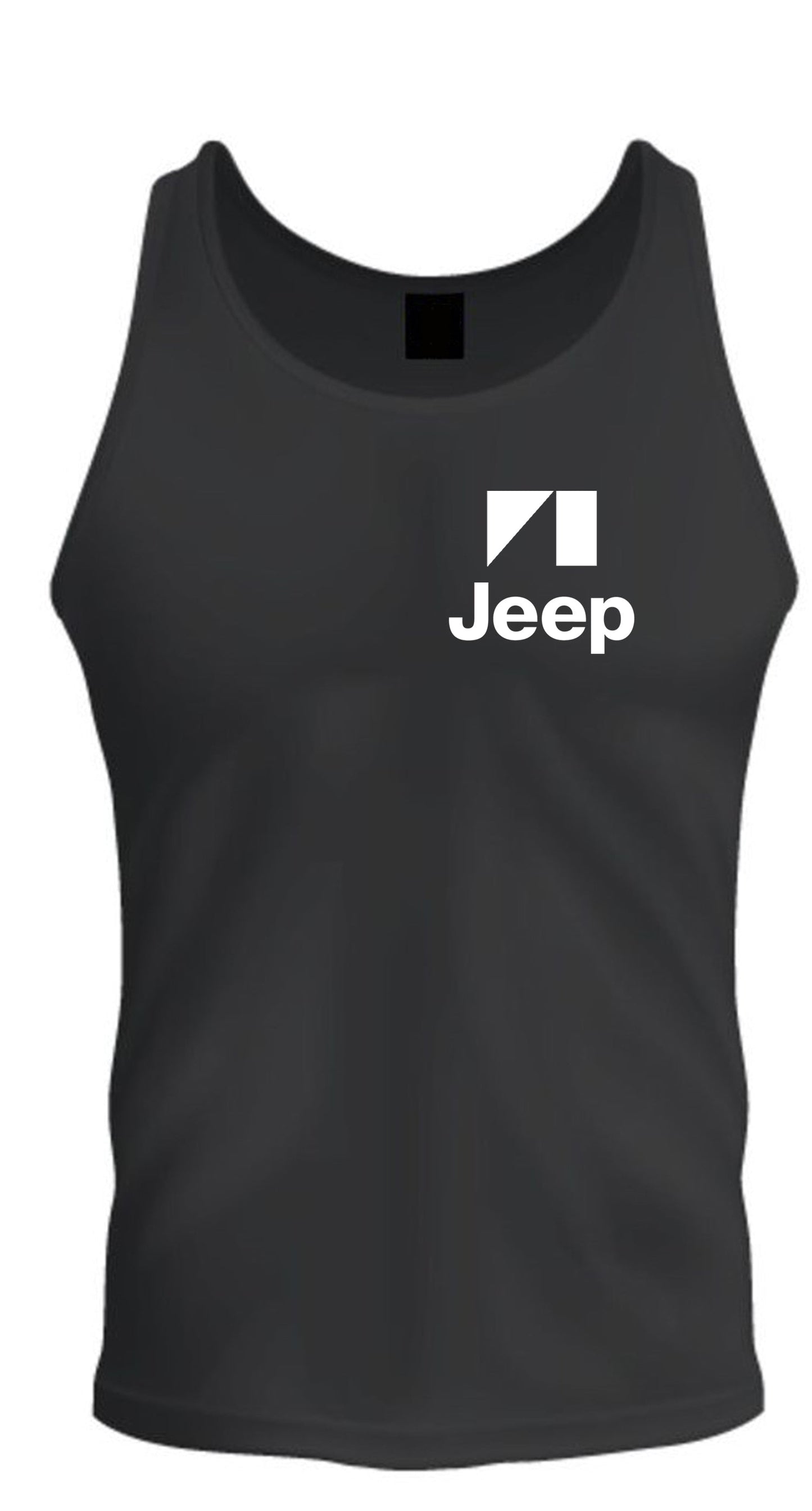 White Jeep S-2XL tee Tank Top