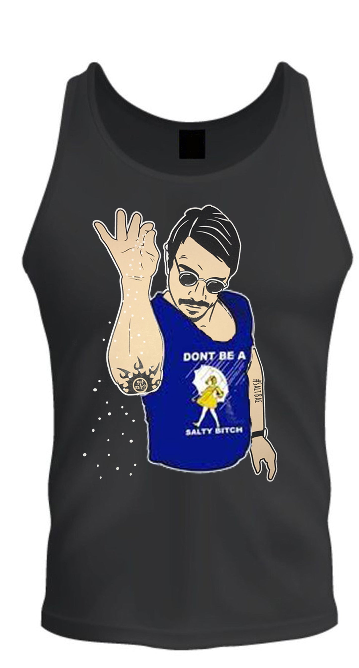 Salt Bae Funny Viral Internet Meme Facebook Turkish Chef S-2XL tee Tank Top