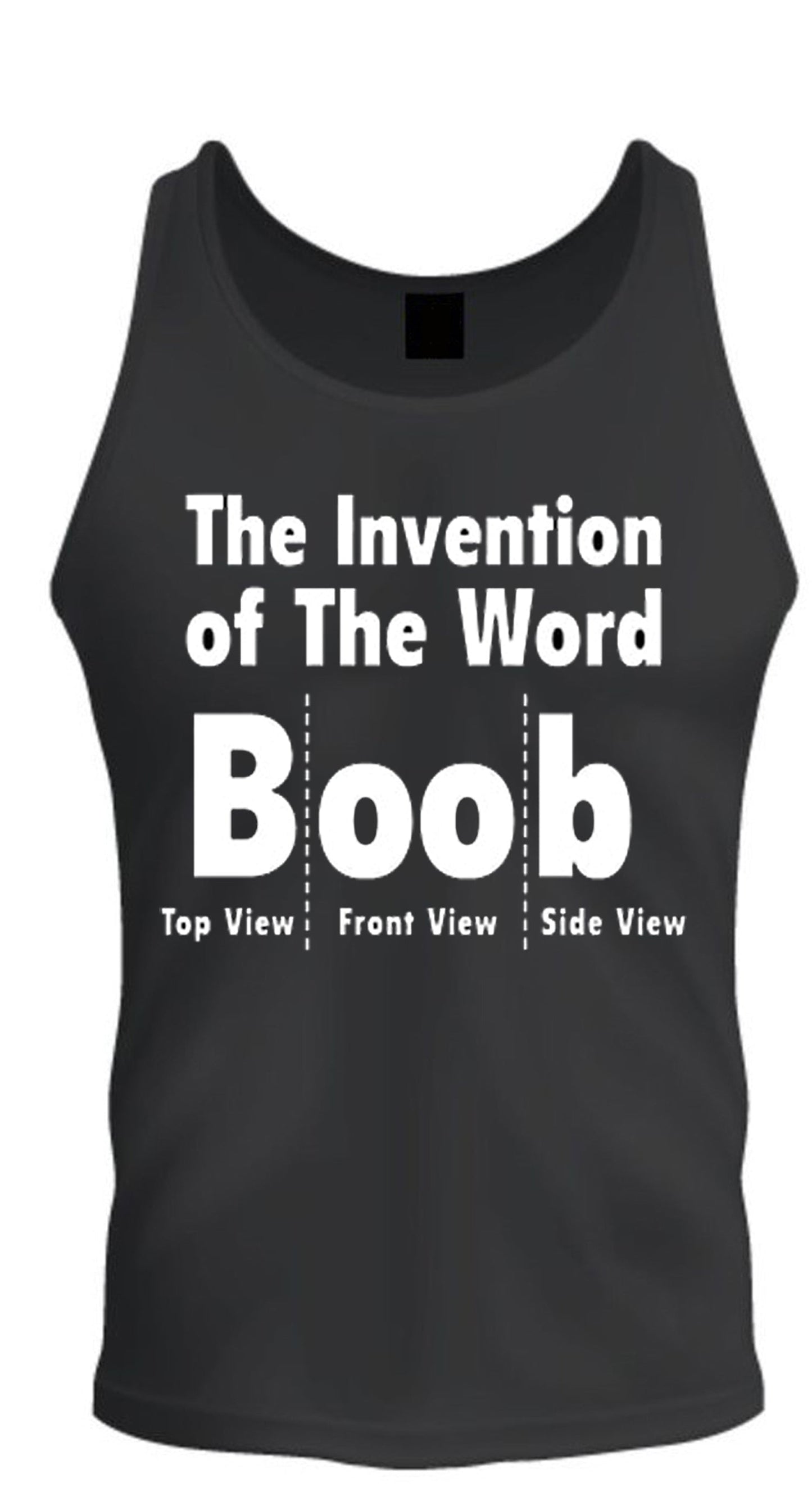 The Invention of The Word BOOB Black Tee Tank Top S-2XL