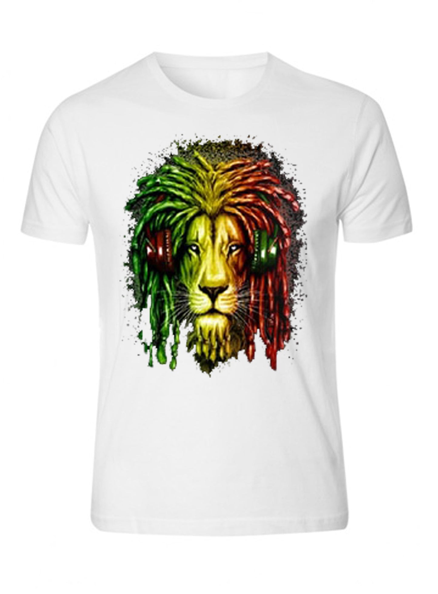 Bob Marley Lion Rasta Jamaica 1945 Rasta Leaf TEE Zion T-Shirt Tee