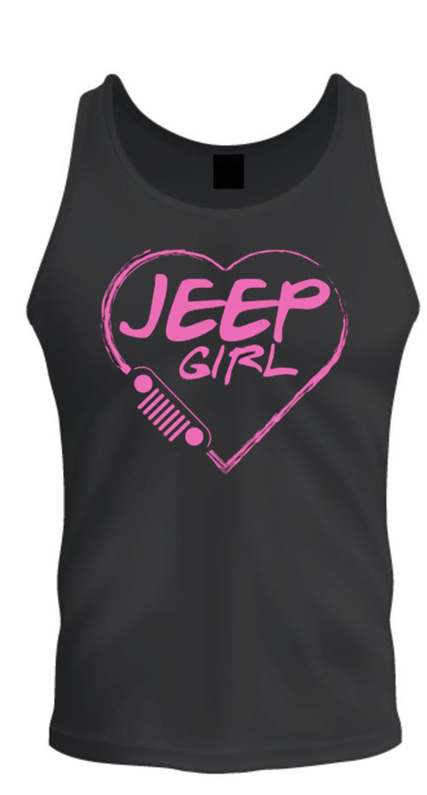 Pink jeep girl heart T-shirt 4x4 /// Off Road S-2XL tee Tank Top