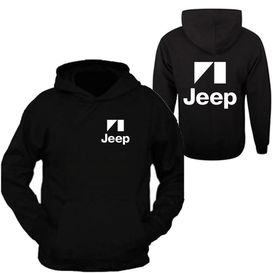 White Jeep tee /// Black Hoodie // S-2XL /// 4x4 /// Off Road Black Hoodie Hooded Sweatshirt