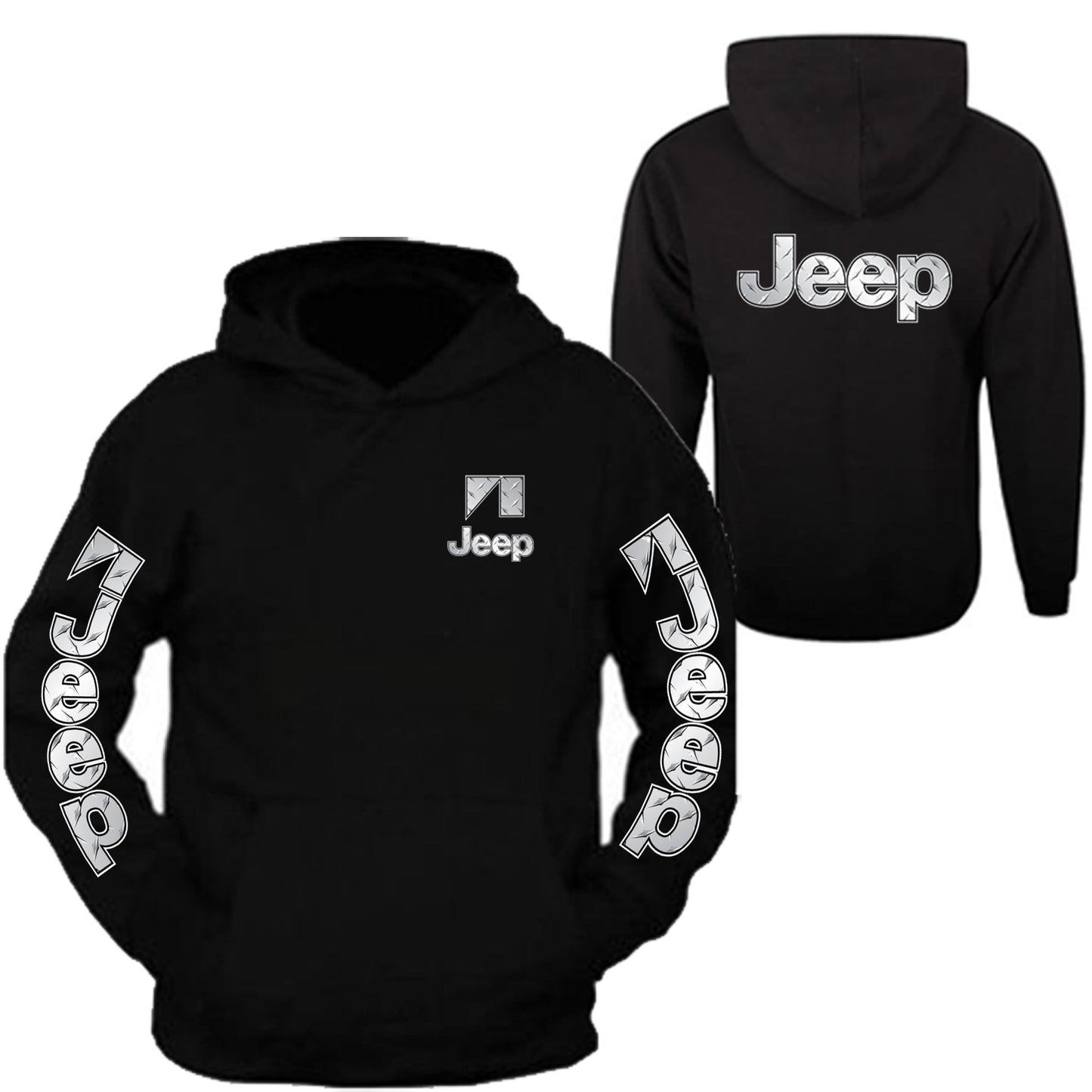 Jeep tee Black Hoodie All Colors  S-5XL 4x4 Off Road Black Hoodie Hooded Sweatshirt