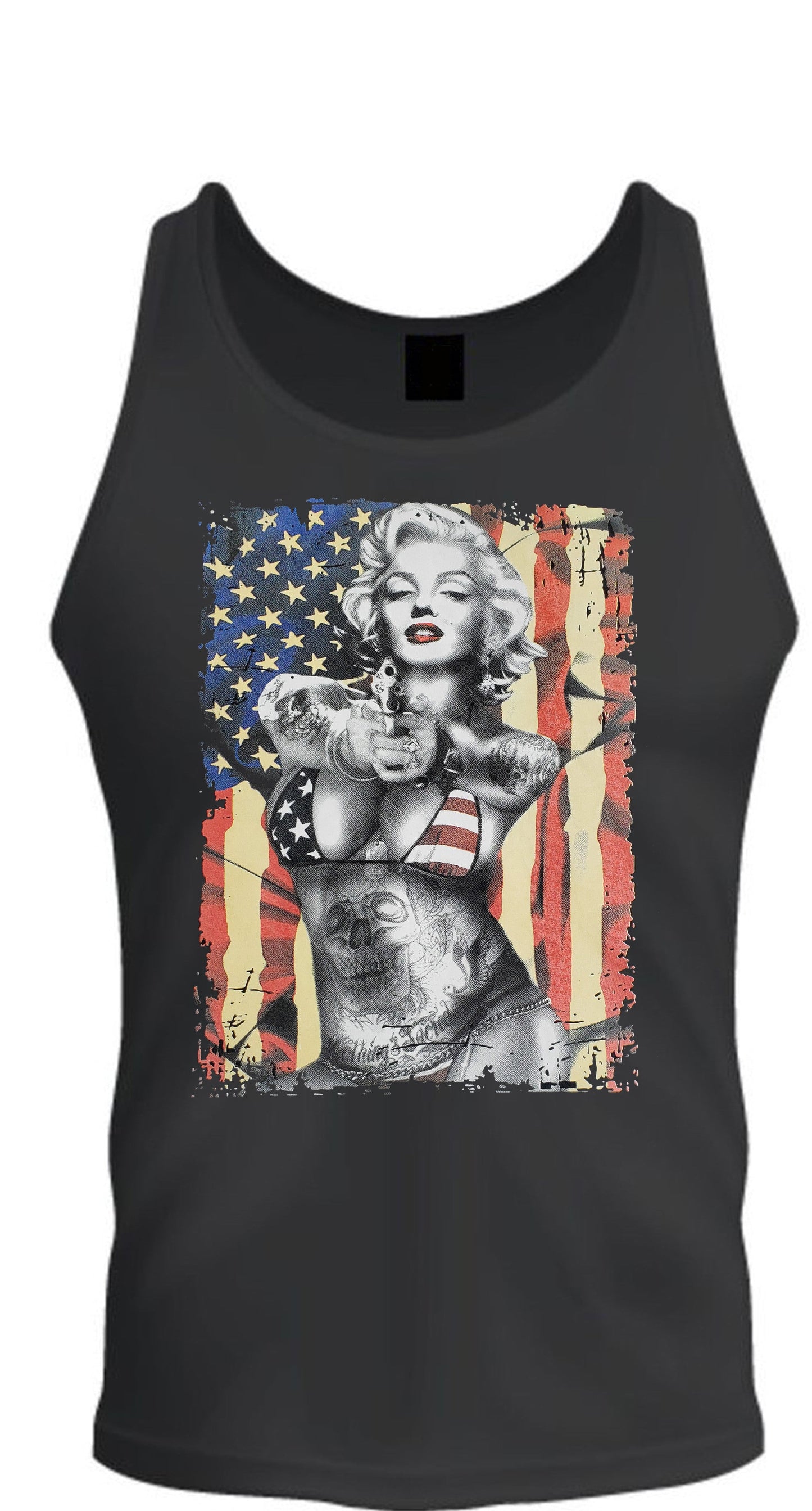 American Pride marilyn monroe S-2XL tee Tank Top