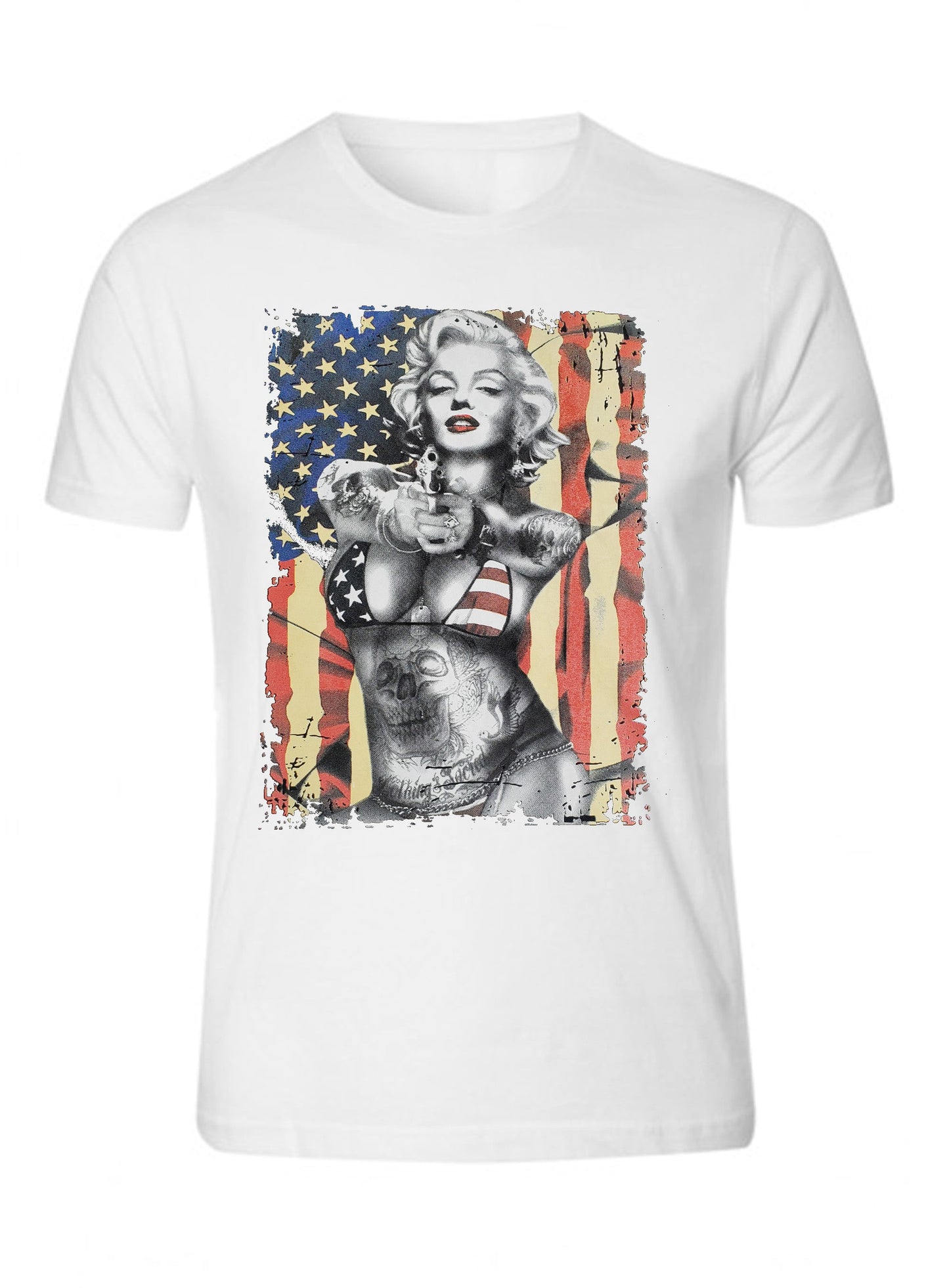 American Pride marilyn monroe S - 5XL T-Shirt Tee