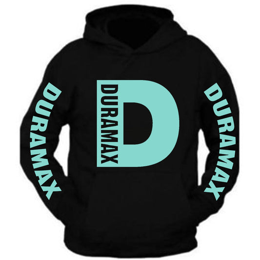 Duramax Mint Big Design Color Black Hoodie Hooded Sweatshirt