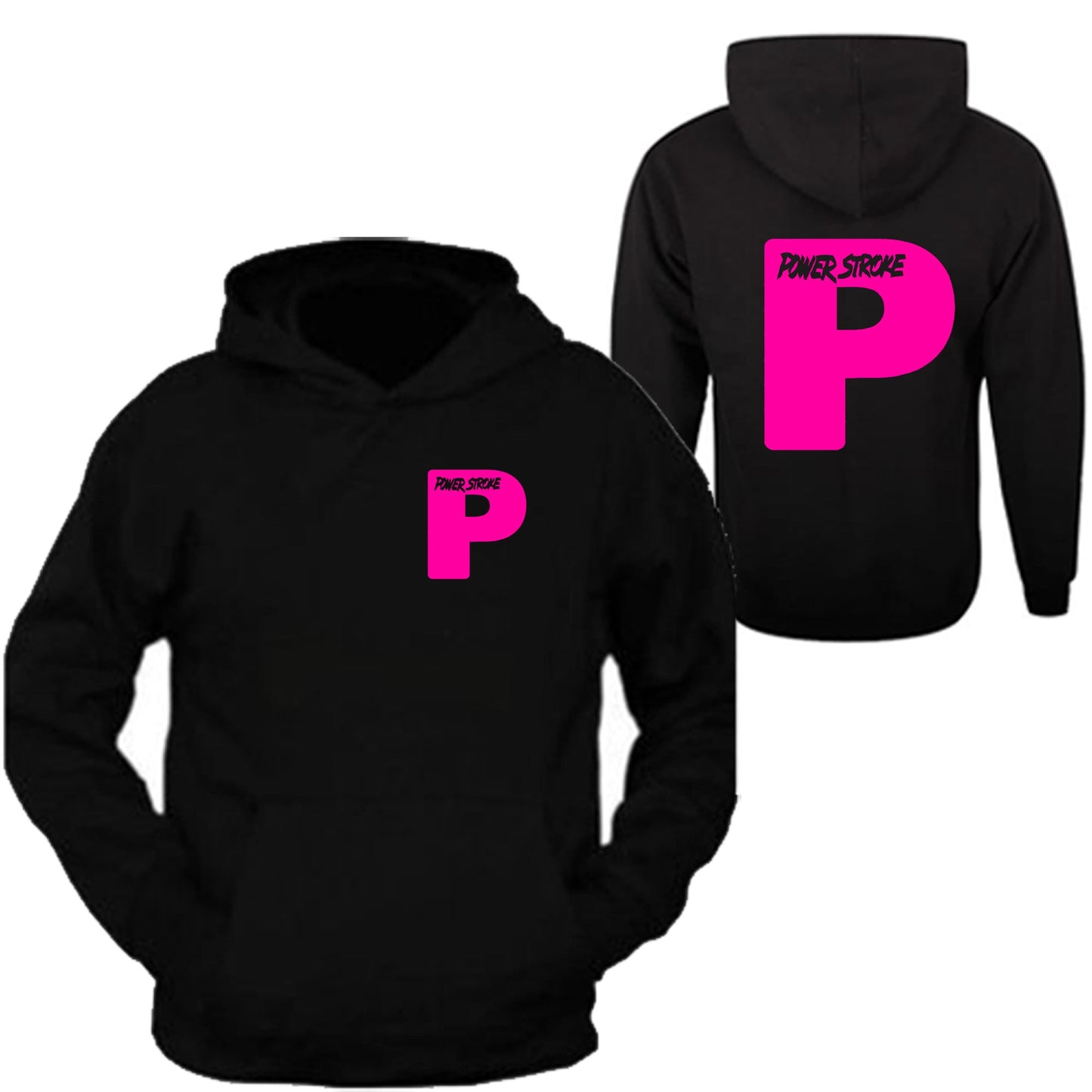 Powerstroke Color Pocket Diesel Power Hoodie Front & Back Ford Power Stroke Diesel Hoodie