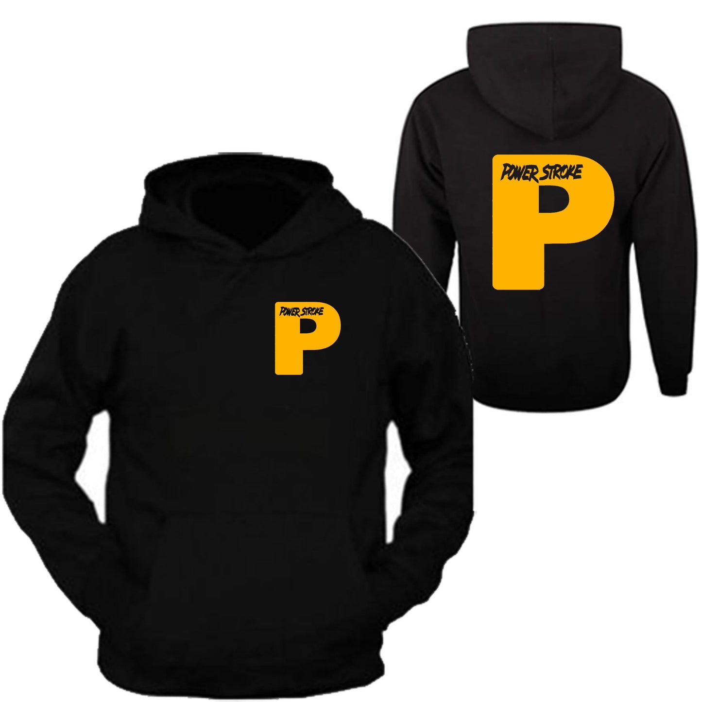 Powerstroke Color Pocket Diesel Power Hoodie Front & Back Ford Power Stroke Diesel Hoodie