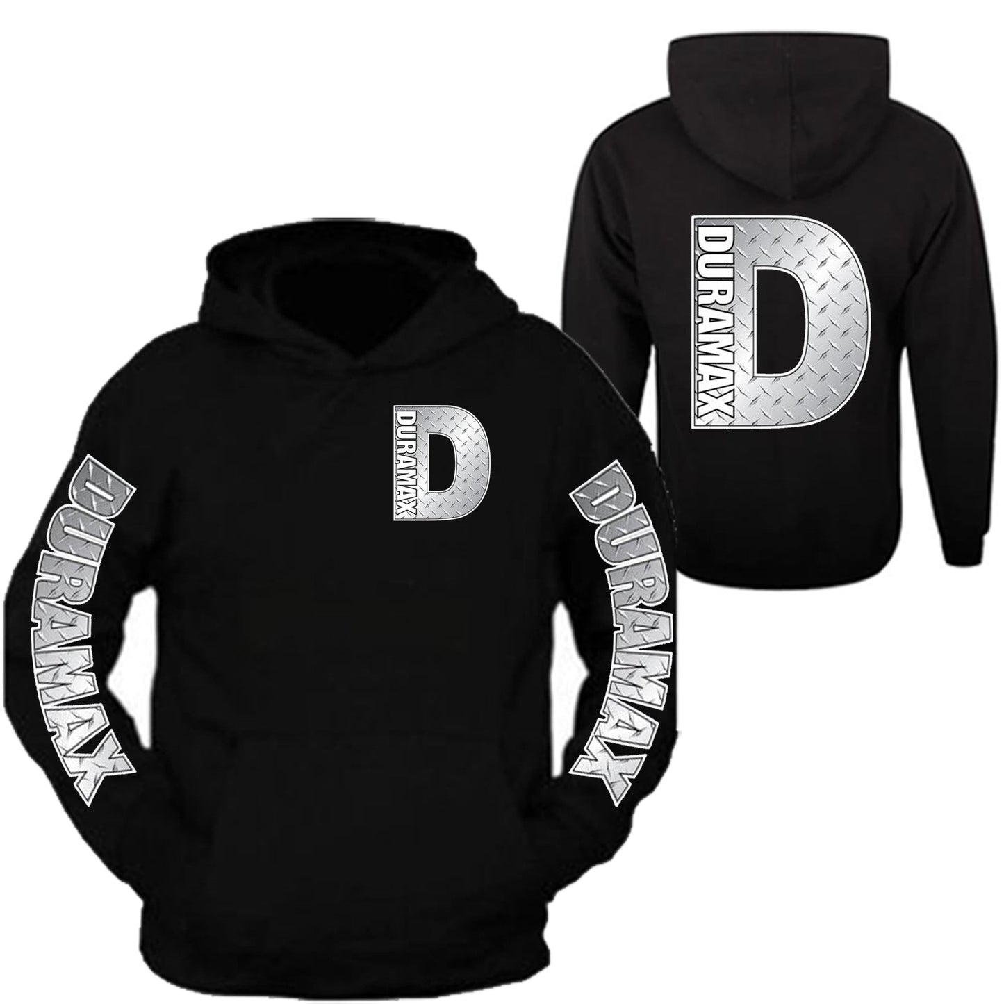 Duramax Hoodie Sweatshirt All Sizes All Colors Front and Back