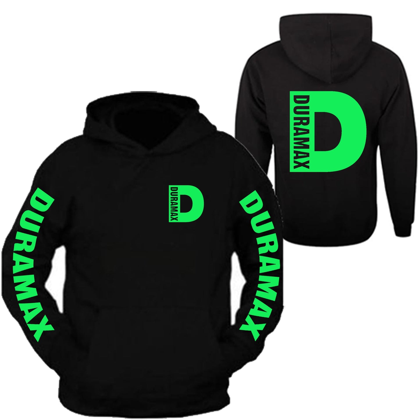 Duramax Hoodie Sweatshirt All Sizes All Colors Front and Back