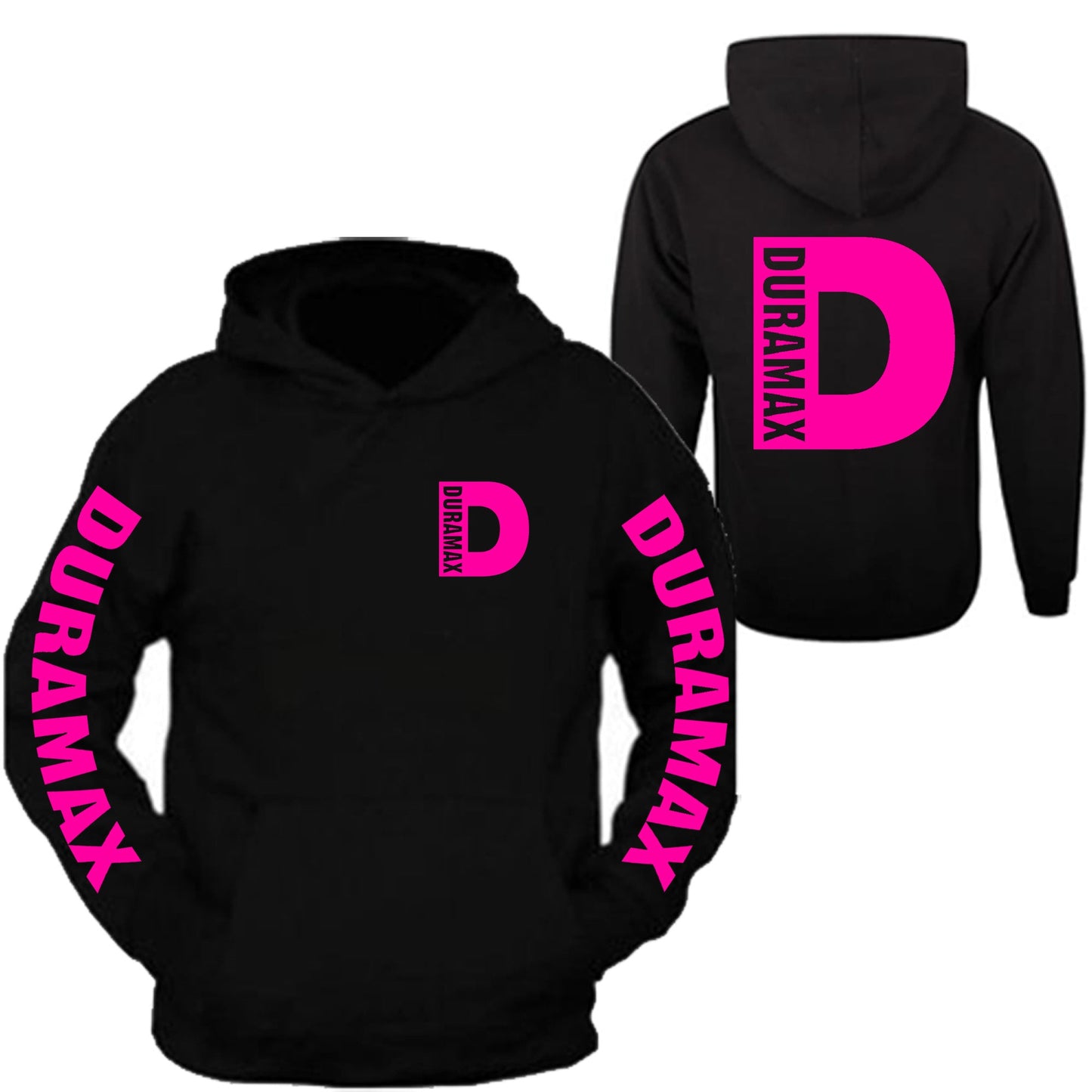 Duramax Hoodie Sweatshirt All Sizes All Colors Front and Back