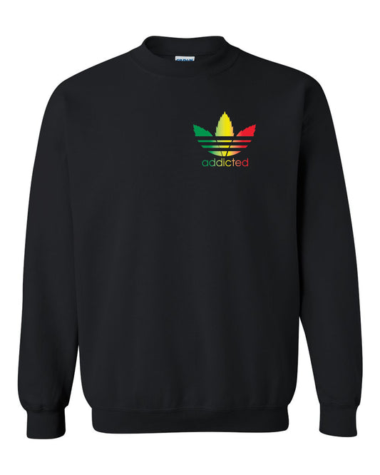 Addicted Rasta bob Color Tee S -2XL Crewneck Sweatshirt Tee