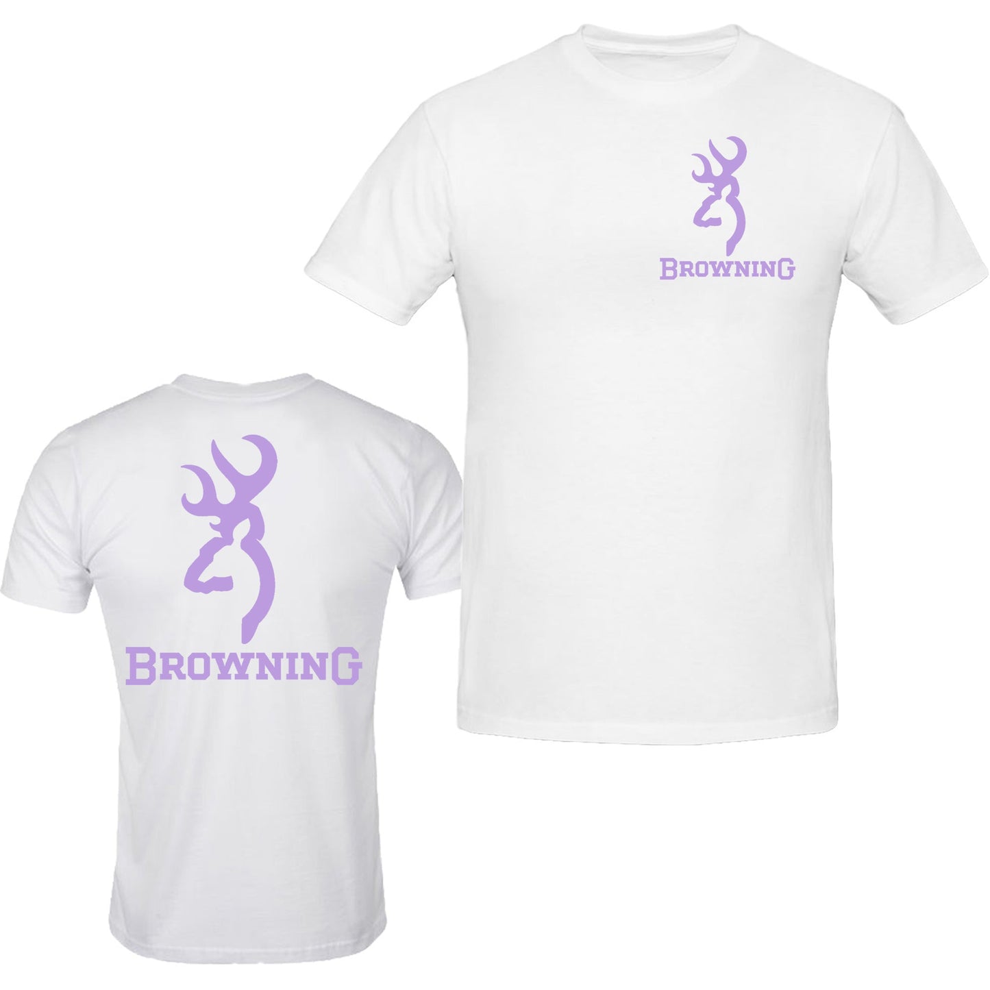 Browning Color Big Design Front & Back S - 5XL T-Shirt Tee